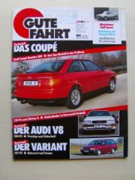 Gute Fahrt 1/1989 Audi Coupè Quattro 20V, Audi V8,Imp Buggy