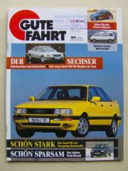 Gute Fahrt 2/1991 Audi 100 C4, Audi 90,V8,Typ32B, Dehler Profi T