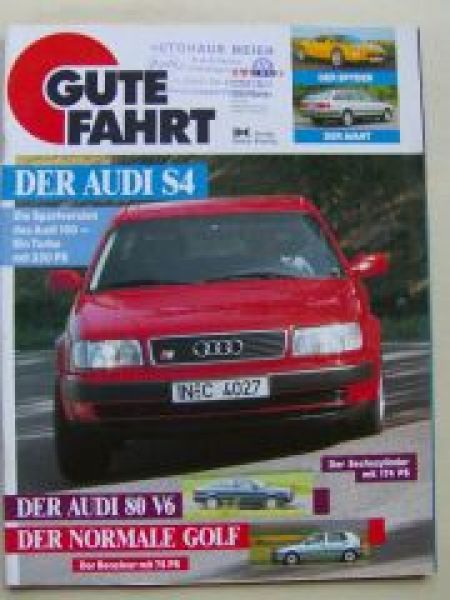 Gute Fahrt 11/1991 Audi S4 C4,Avant,Spyder,80 V6, Taro
