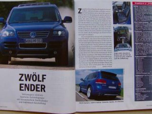 Gute Fahrt 8/2005 A4 DTM,A6 Avant,Touareg W12 Sport