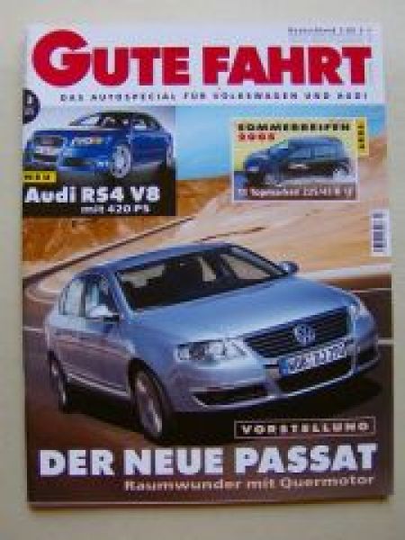 Gute Fahrt 3/2005 Audi RS4 V8, VW Phaeton V10 TDI,911 S Cabrio