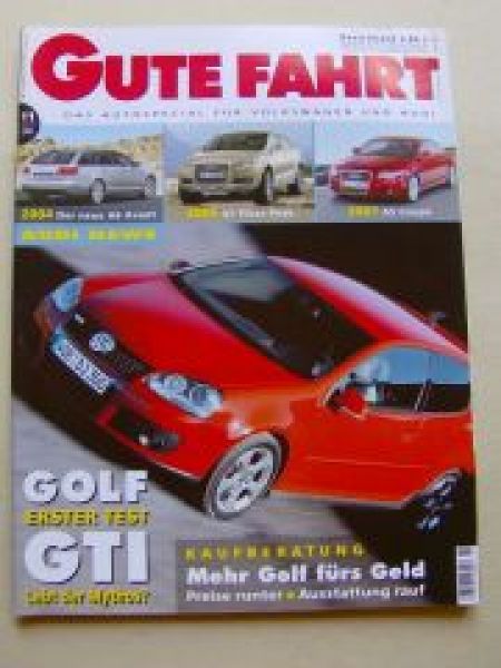 Gute Fahrt 11/2004 Golf5 GTI, Q7 Pikes Peak,A5,Boxster,Kamei A3
