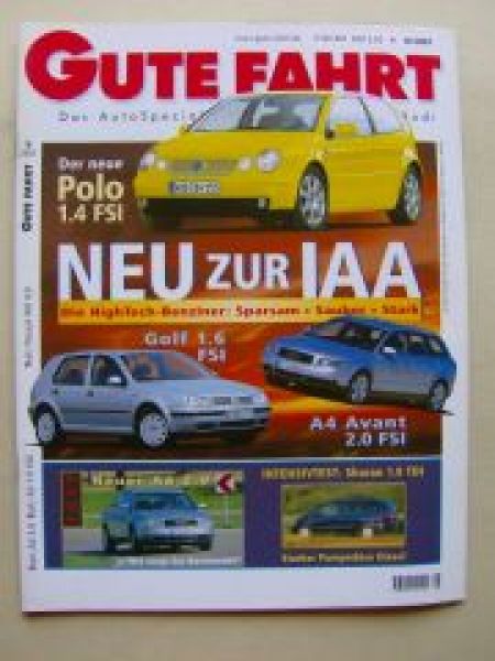 Gute Fahrt 8/2001 VW Golf4 1.6FSI,A6 2.0,Sharan 1.9TDI