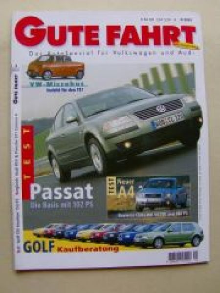 Gute Fahrt 2/2001 VW Microbus, A4, Golf4 Kaufberatung