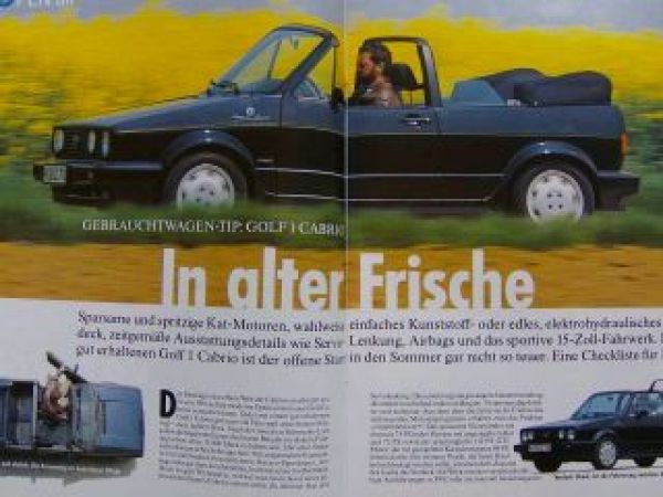 Gute Fahrt 4/1999 Audi TT Roadster, Golf3 Cabrio Kaufberatung