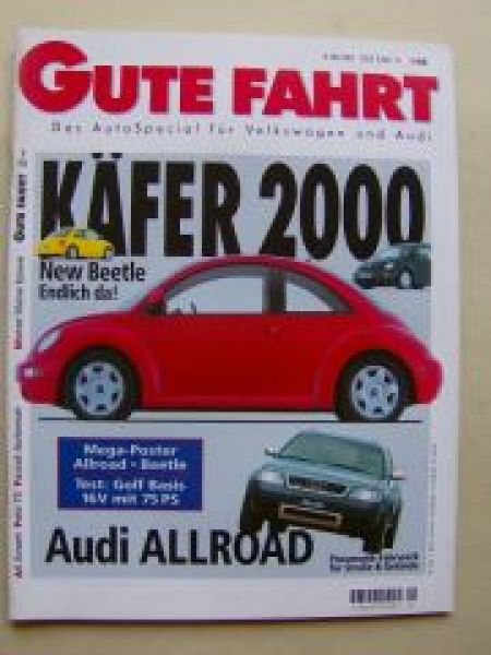 Gute Fahrt 1/1998 Audi allroad,911 Carrera 4S (993),S8