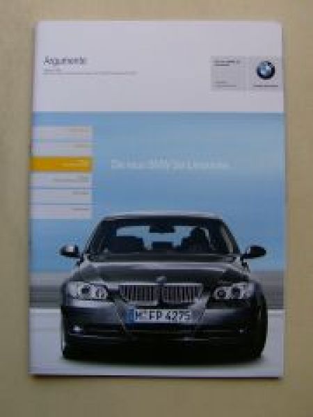 BMW 3er Limousine E90 Argumenter Oktober 2004 Rarität