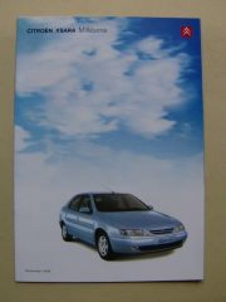 Citroen Xsara Millèsime Prospekt Dezember 1999 NEU