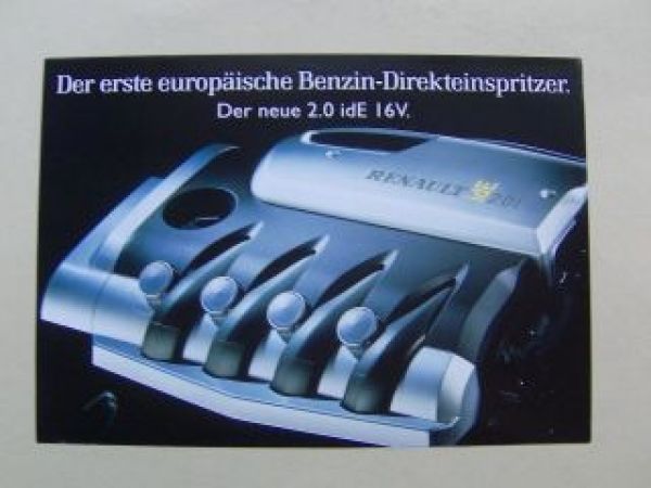 Renault Motor 2.0 idE 16V für Megane Prospektblatt 9/1999