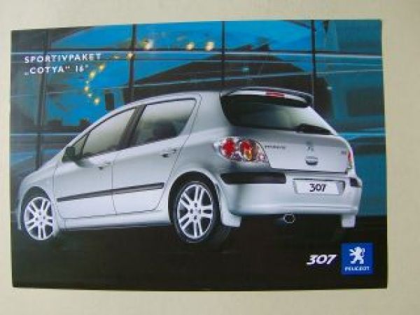 Peugeot 307 Sportivpaket Cotya 16 Zoll Prospektblatt