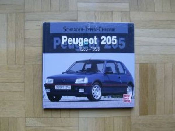 Schrader-Typen-Chronik  Peugeot 205 1983-1998 NEU