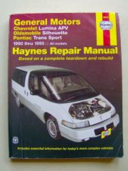 Haynes Generel Motors Lumina APV Olds Silhouette Pontiac Trans S