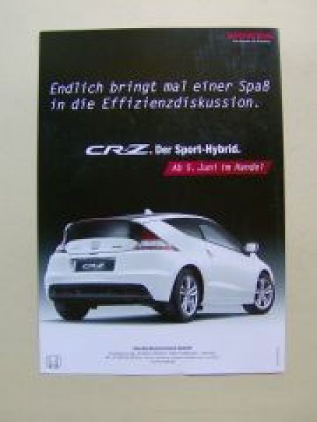 Honda CR-Z Pressestimmen Mai 2010 NEU