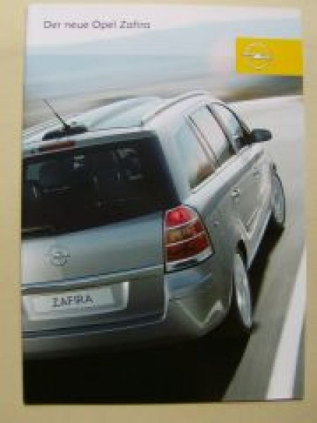 Opel Zafira B Prospekt Juni 2005 NEU