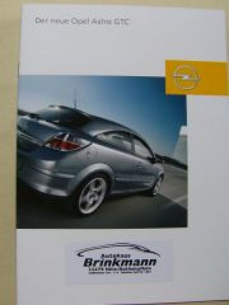 Opel Astra GTC Prospekt Januar 2005 NEU