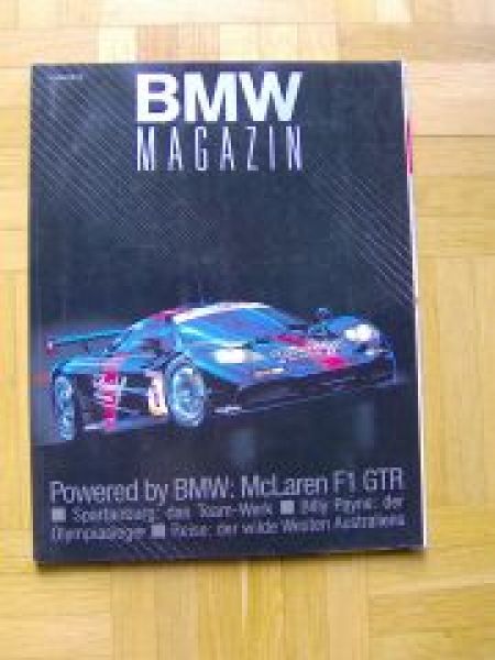 BMW Magazin 1/1996 McLaren F1 GTR Z3 roadster E36/7 E38