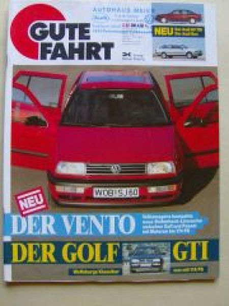 Gute Fahrt 2/1992 Vento, Golf3 GTI, 80 TDI B4,Duo C4