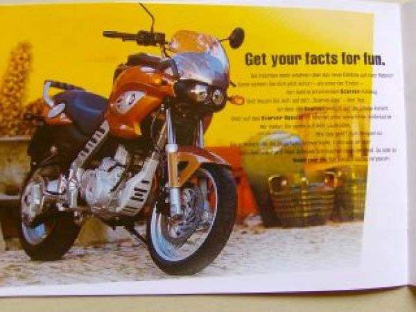BMW F 650 CS Scarver Flyer Prospekt Juli 2001 NEU