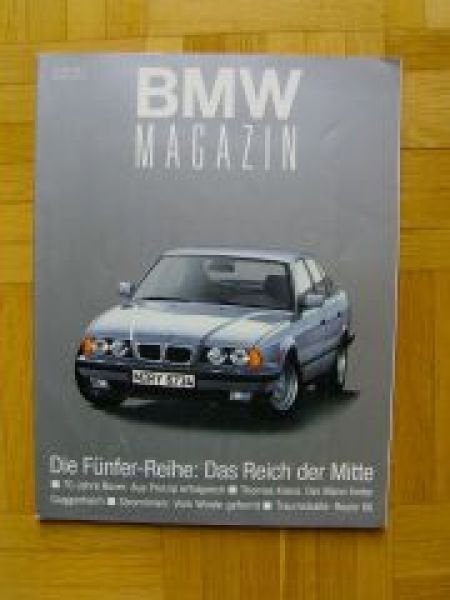 BMW Magazin 2/1993 5er Reihe E34 Facelift Route66 70 Jahre Boxer