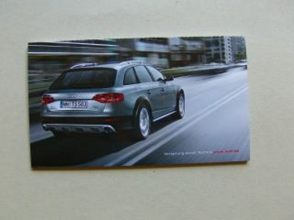 Audi A4 allroad Postkarten NEU Rarität