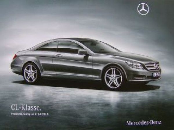 Mercedes Benz Preisliste CL-Klasse BR216 63 +65 AMG Juli 2010 NE