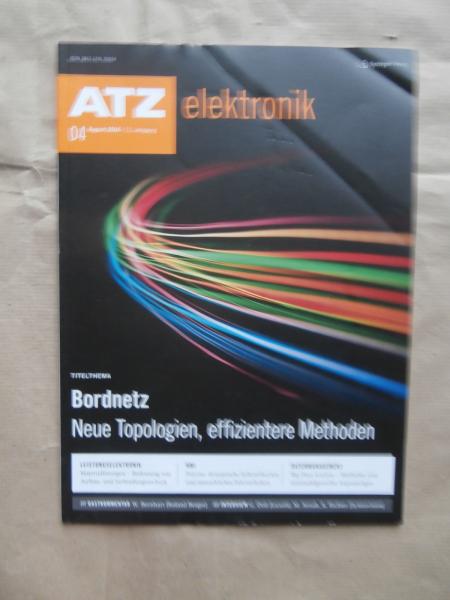 ATZ elektronik 4/2016 Bordnetz neue Topologien,effizientere Methoden,Leistungselektronik,Datenmanagement,