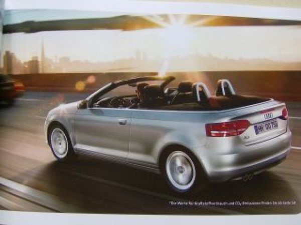 Audi A3 Cabriolet Prospekt April 2010 NEU Typ8p7