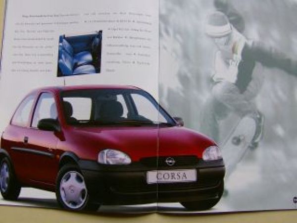 Opel Corsa B Prospekt +Twin +Eco +City +World Cup 2/1998