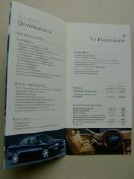 Maserati Quattroporte V8 Evoluzione +3200GT +Preise 10/1998