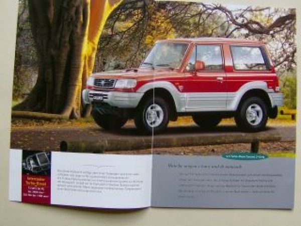 Mitsubishi Galloper Prospekt Juli 1999 NEU