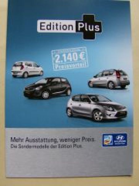 Hyundai Edition Plus i10 i20 i30 +cw Juni 2010 NEU