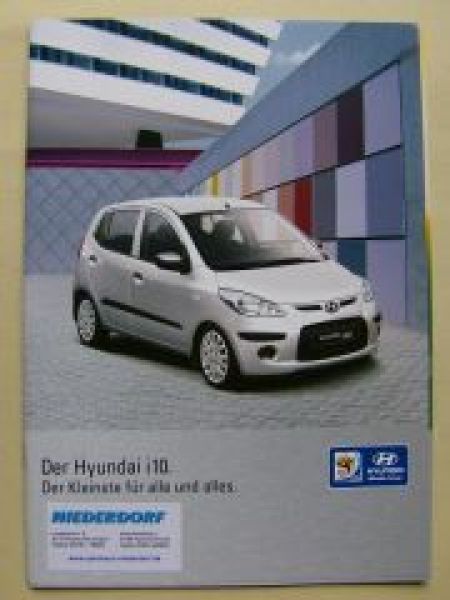 Hyundai i10 Prospekt Januar 2010 +Daten NEU