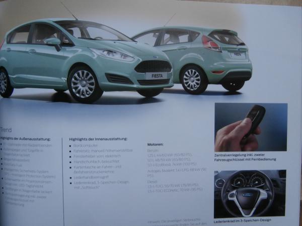 Ford Fiesta Typ JA8 Celebration ST 3-türer 5-türer September 2016 NEU