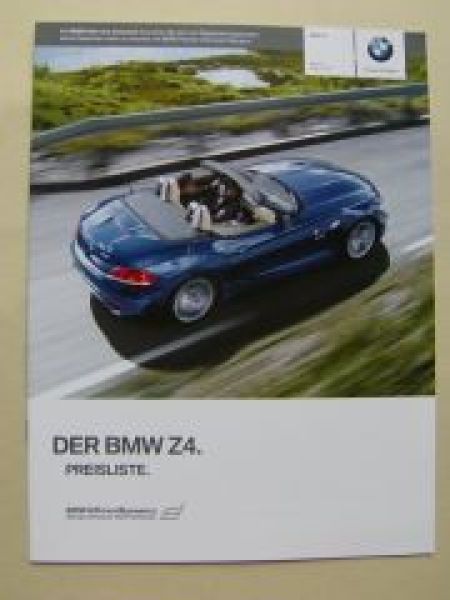 BMW Z4 sDrive23i-30i-35i-35is März 2010 NEU