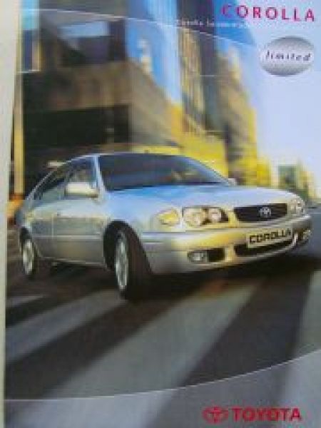 Toyota Corolla limited linea sol Prospekt Februar 2001 NEU
