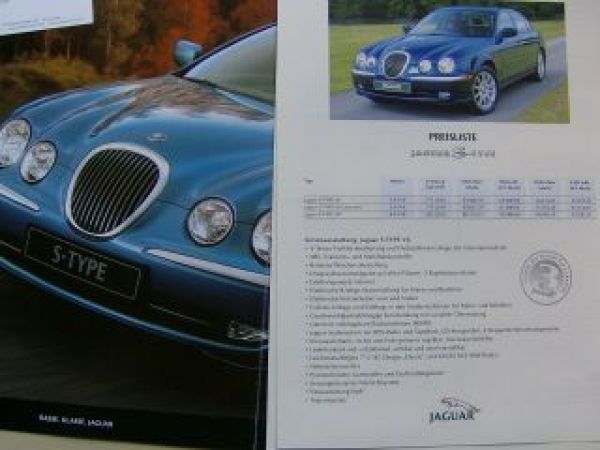 Jaguar S-Type V6 +Executive +V8 +Preisliste März 1999
