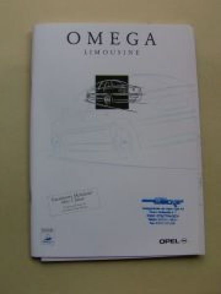 Opel Omega B Limousine Oktober 1997 NEU