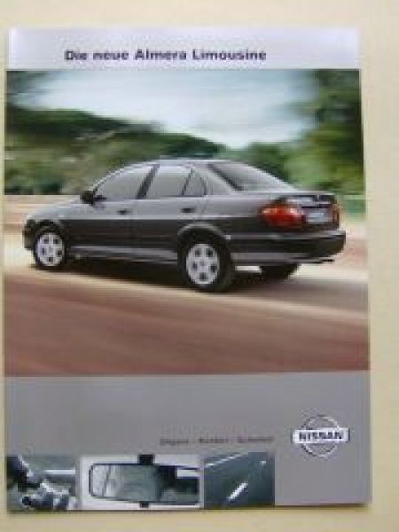 Nissan Almera Limousine Prospekt April 2000 NEU