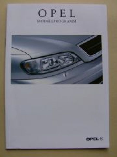 Opel Modellprogramm September 2000