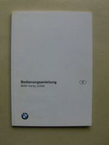 BMW Bedienungsanleitung Handy (GSM) Dezember 1995