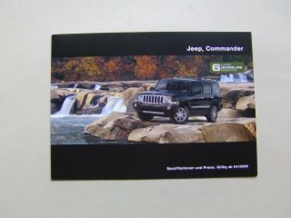 Jeep Commander Preisliste August 2009 NEU