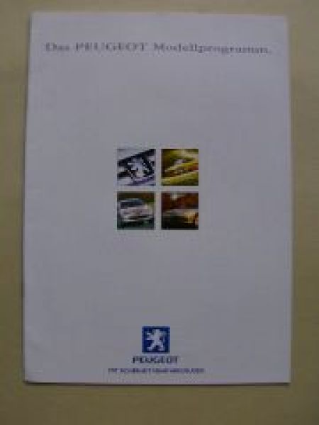 Peugeot Modellprogramm April 1999 NEU