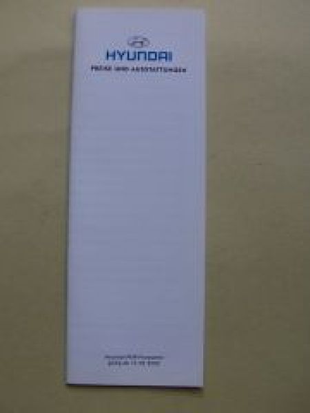 Hyundai Preise & Ausstattungen 15.02.2002 NEU