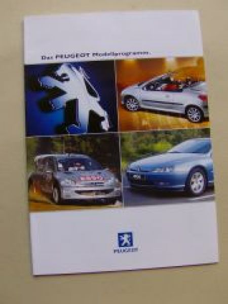 Peugeot Modellprogramm September 2000 NEU