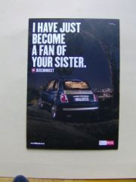 Fiat 500 by DIESEL Sondermodell Prospekt Poster NEU