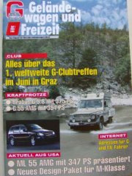 Geländewagen und Freizeit 1/1999 ML55 AMG,Brabus G 5.8,G55 AMG