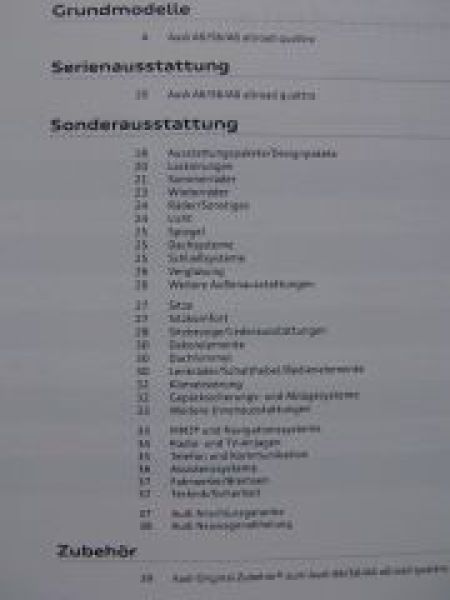 Audi A6/Avant/S6 +allroad quattro August 2010 NEU