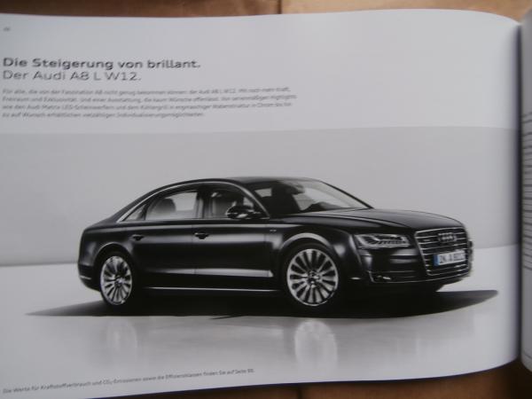 Audi A8 S8 D4 Typ 4H 4.0tfsi quattro 3.0tdi quattro A8 L W12 6.3fsi quattro S8 plus 4.0tfsi April 2016
