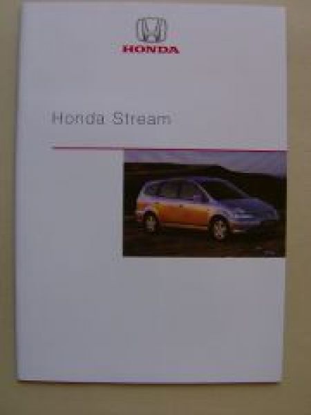 Honda Stream April 2002 +Preisliste NEU
