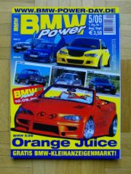 BMW Power 5/2006 E36 E46 E87 E90 E39 E60 Z3 1602 E30